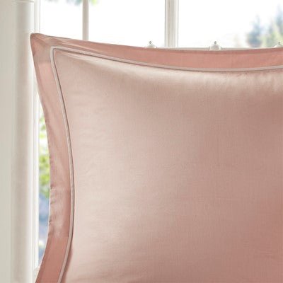 Madison Park Dawn 9 Piece Cotton Percale Comforter Set in Blush, Cal King MP10-6868