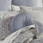 Aidan Tufted Round Decorative Throw Pillow in Spa by J.Queen New York