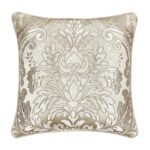 Belgium 20" Square Decorative Throw Pillow in Champagne by J.Queen New York