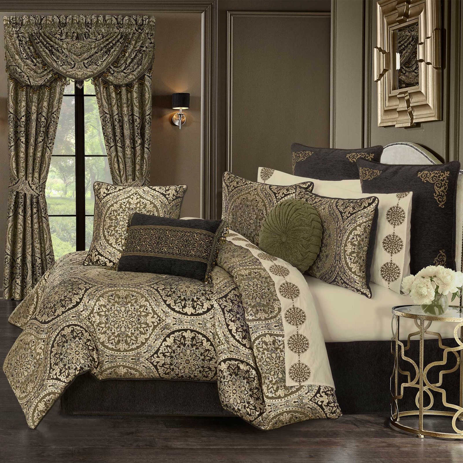 terra-queen-4-piece-comforter-set-green