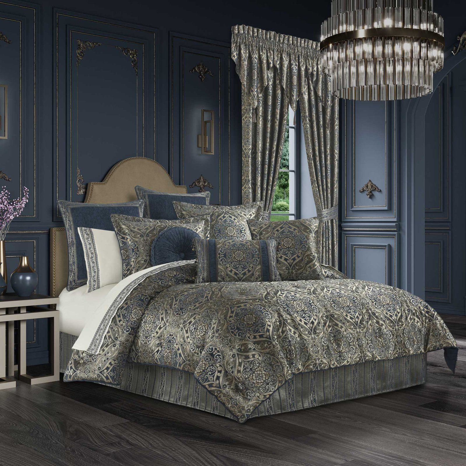 weston-queen-4-piece-comforter-set-blue