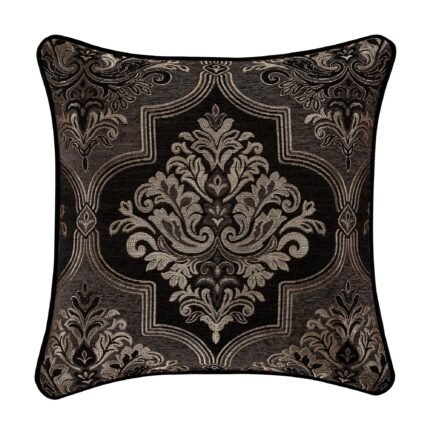 Windham 20" Square Decorative Throw Pillow in Black by J.Queen New York