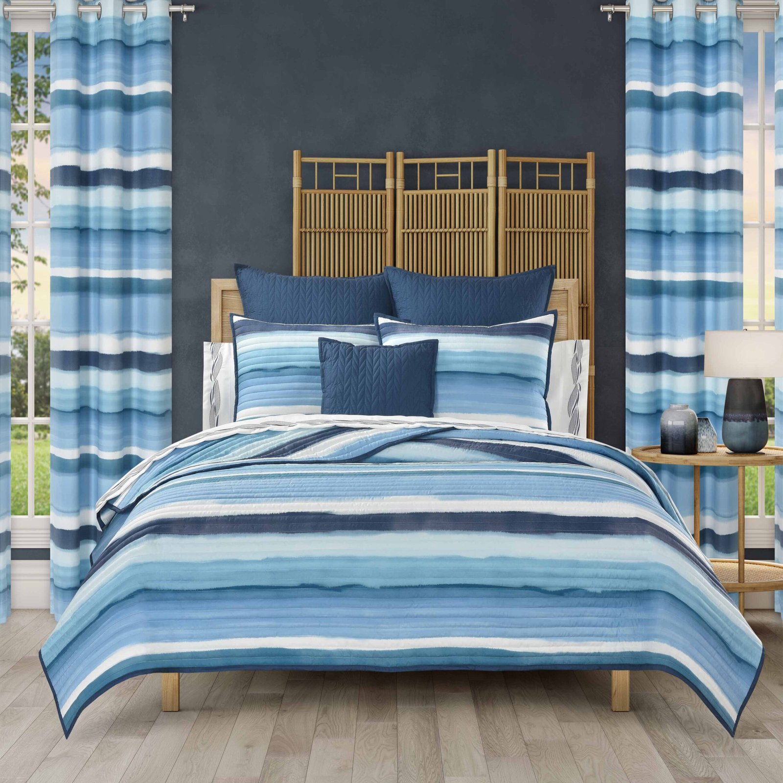 BalboaBlue3PieceQuiltSet