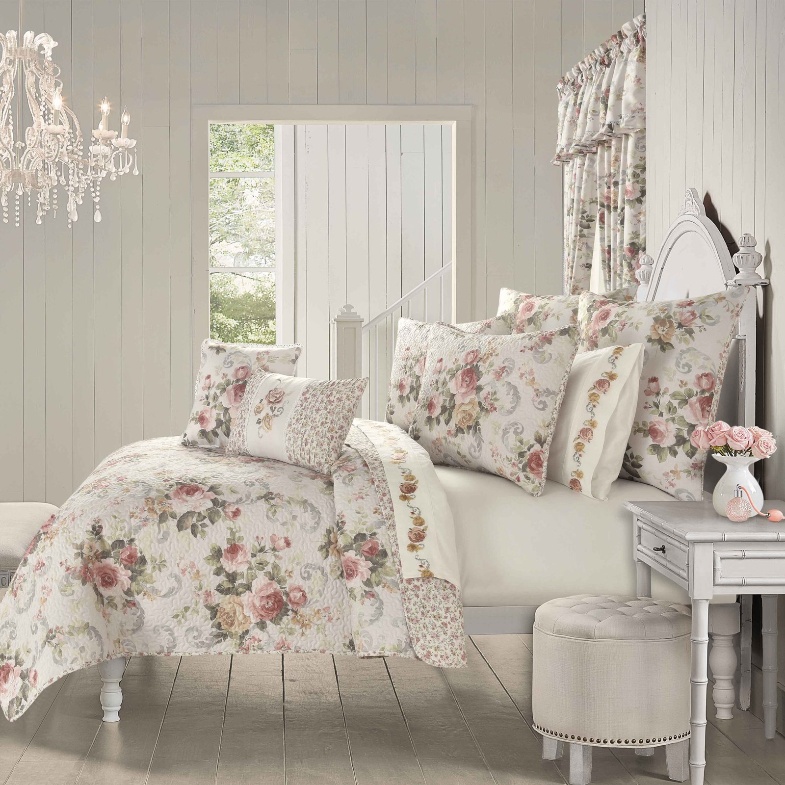 ChablisRoseGold3PieceQuiltSet-1