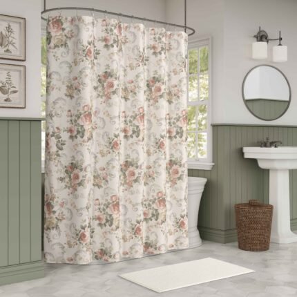 Chablis Rose Gold Shower Curtain