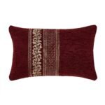 Laurenza Crimson Boudoir Decorative Throw Pillow 21" x 13"